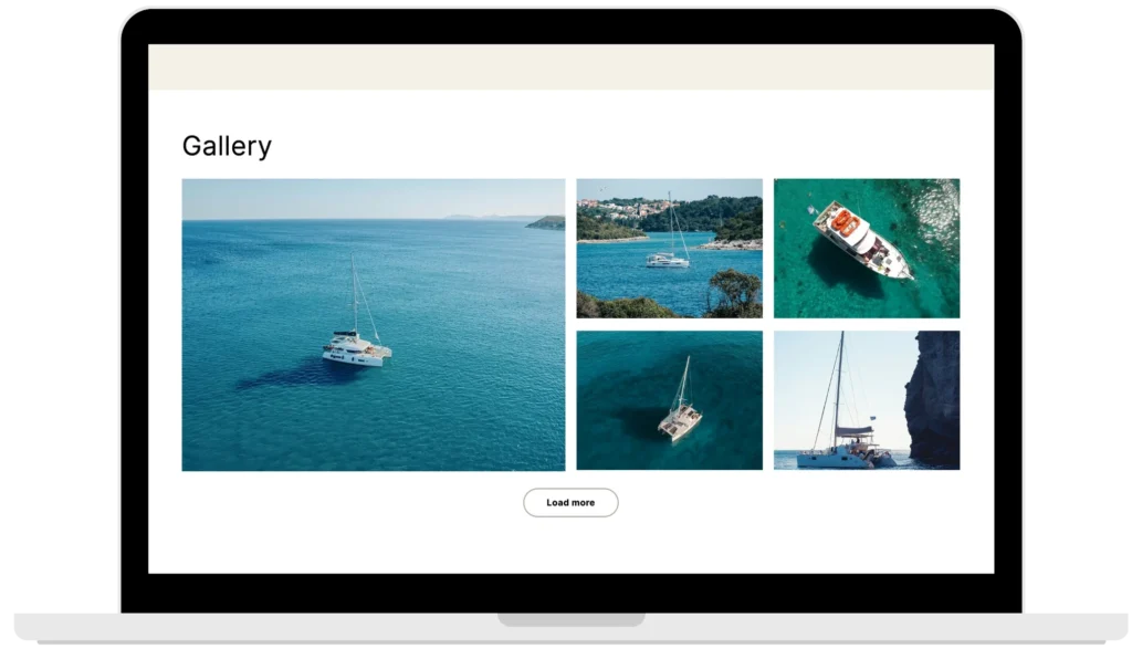motivar single page charters dektop gallery