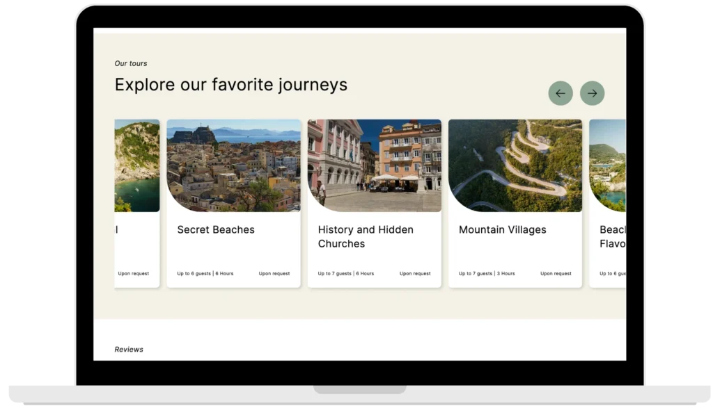 motivar single page theme tours desktop tours