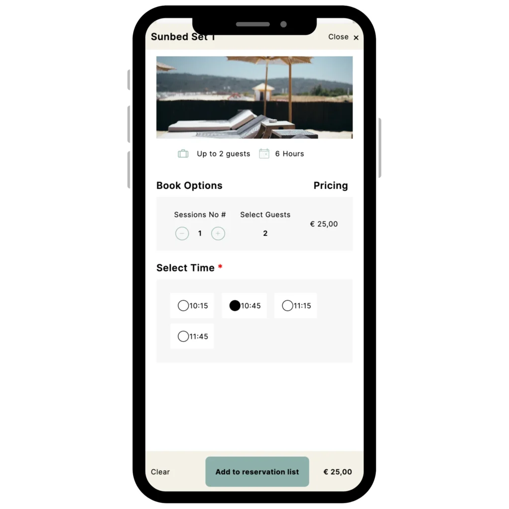 motivar travel service booking engine mobile modal
